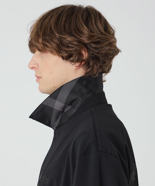 BLACK LABEL CRESTBRIDGE（ブラックレーベル・クレストブリッジ）の「【BLACK lab.×Admiral】バックグリッドトリコットコーチジャケット（ブルゾン・メンズ・グリーン系その他7/ブラック・L/M）」の3枚目の写真