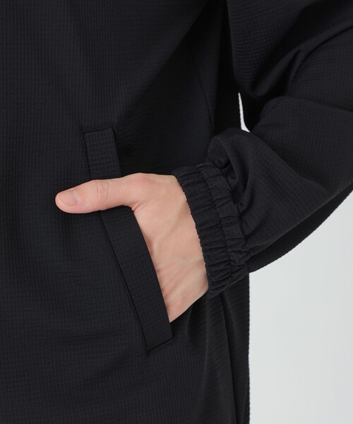 BLACK LABEL CRESTBRIDGE（ブラックレーベル・クレストブリッジ）の「【BLACK lab.×Admiral】バックグリッドトリコットコーチジャケット（ブルゾン・メンズ・グリーン系その他7/ブラック・L/M）」の4枚目の写真