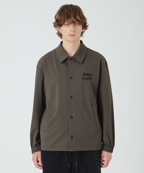 BLACK LABEL CRESTBRIDGE（ブラックレーベル・クレストブリッジ）の「【BLACK lab.×Admiral】バックグリッドトリコットコーチジャケット（ブルゾン・メンズ・グリーン系その他7/ブラック・L/M）」の10枚目の写真