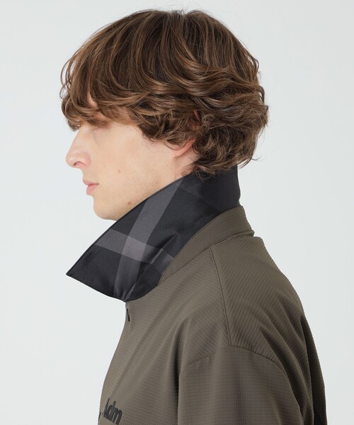 BLACK LABEL CRESTBRIDGE（ブラックレーベル・クレストブリッジ）の「【BLACK lab.×Admiral】バックグリッドトリコットコーチジャケット（ブルゾン・メンズ・グリーン系その他7/ブラック・L/M）」の13枚目の写真