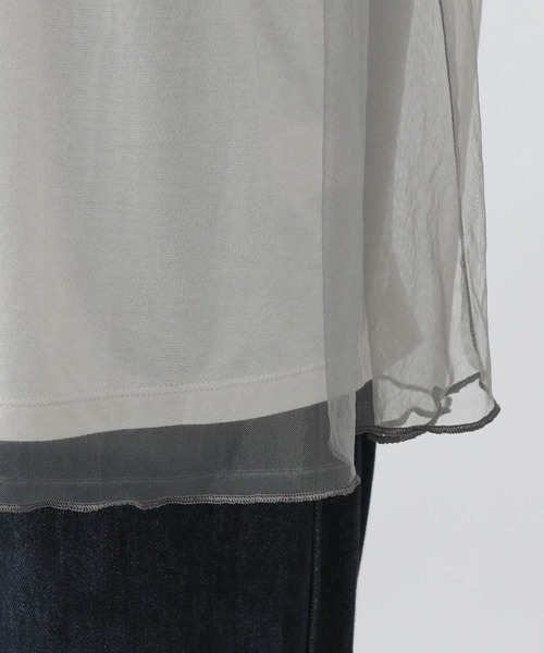 GLOBAL WORK（グローバルワーク）の「チュールドッキングプルオーバーノースリーブ/577919（Tシャツ/カットソー・レディース・ブラウン/ライトグレー/ブラック・LARGE/MEDIUM）」の22枚目の写真