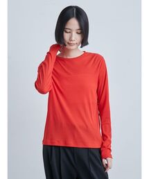 MIESROHE | クルーネックテレコ長袖トップス(Tシャツ/カットソー)
