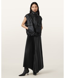 ALLSAINTS（オールセインツ）の「JAX PLEATED MIDI SKIRT | JAX プリーツ ミディ スカート（スカート）」