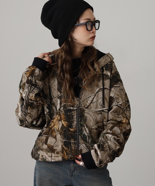 セール】JUNGLESTOTM ダック ZIP UP パーカー（ブルゾン）｜JUNGLE