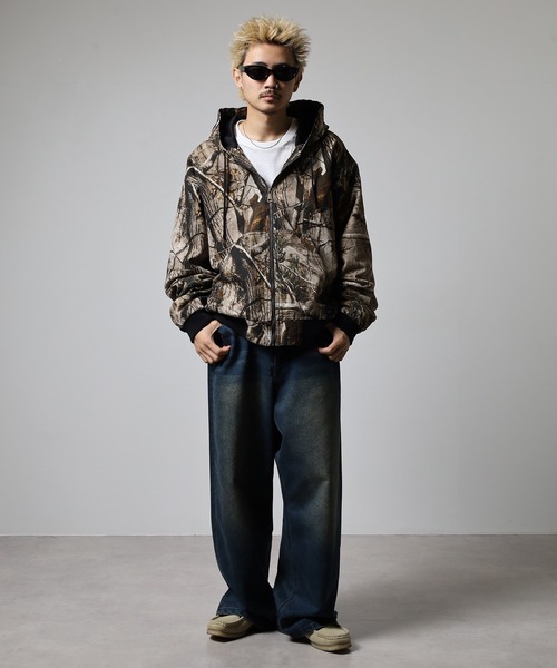 ✨️美品✨️BLACK LABEL ジャンパー　パーカー　ブルゾン　 グレー　M セール】JUNGLESTOTM ダック ZIP UP パーカー（ブルゾン）｜JUNGLE