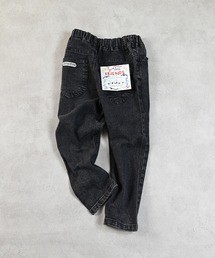 スタッズ付きブラックデニム 31インチ 裾ZIPオリジナルスタッズデニムパンツ NZK6111【MASONPRINCE】（デニム