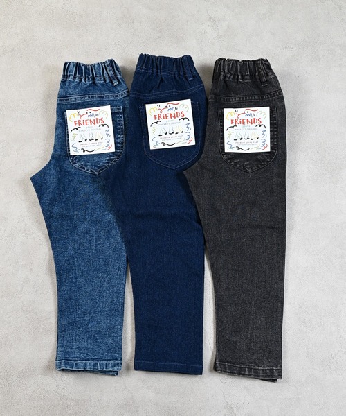 Life Support Products（ライフサポートプロダクツ）の「デニムFRIENDSパンツ（デニムパンツ・キッズ・ブルー/ブラック/ライトブルー・100/150/140/130/120/110/95/90/80）」の11枚目の写真