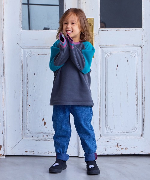 Life Support Products（ライフサポートプロダクツ）の「デニムFRIENDSパンツ（デニムパンツ・キッズ・ブルー/ブラック/ライトブルー・100/150/140/130/120/110/95/90/80）」の21枚目の写真