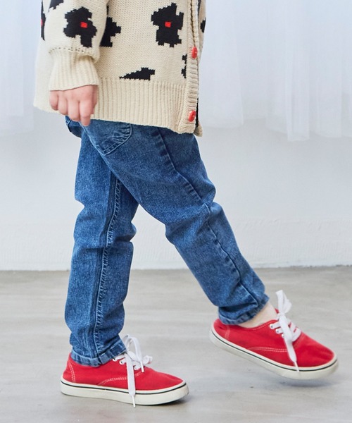 Life Support Products（ライフサポートプロダクツ）の「デニムFRIENDSパンツ（デニムパンツ・キッズ・ブルー/ブラック/ライトブルー・100/150/140/130/120/110/95/90/80）」の4枚目の写真