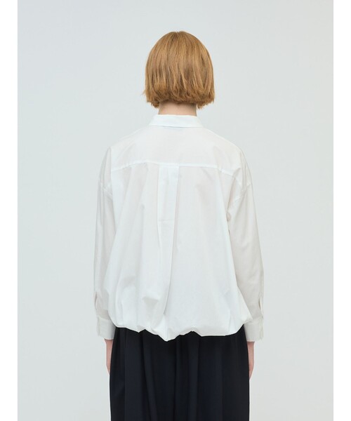 mizuiroind（ミズイロインド）の「mizuiro ind バルーンシャツ（シャツ/ブラウス・レディース・ブラウン/オフホワイト/ブルー/ライトブルー/ブラック・FREE）」の6枚目の写真