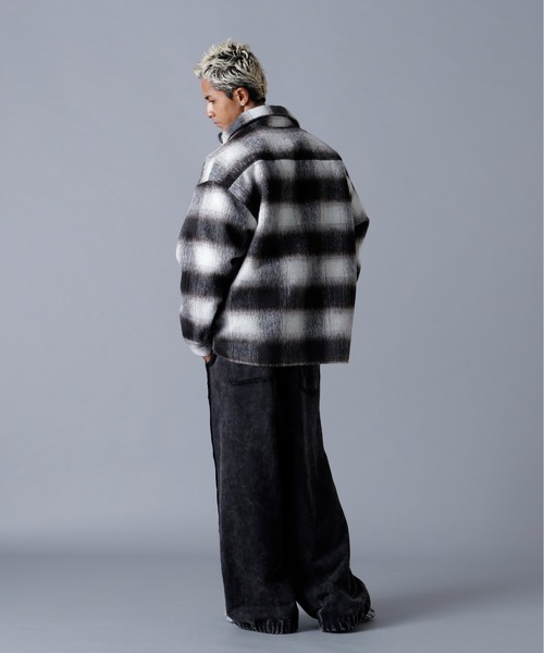 DANKE SCHON（ダンケシェーン）の「DankeSchon/ダンケシェーン/SHAGGY SHIRTS（シャツ/ブラウス・メンズ・ブラウン/グリーン/ベージュ/ネイビー/イエロー/ブラック・F）」の7枚目の写真