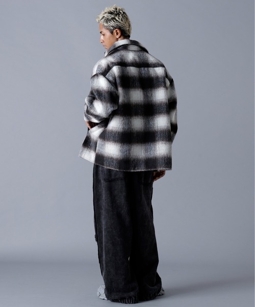 DANKE SCHON（ダンケシェーン）の「DankeSchon/ダンケシェーン/SHAGGY SHIRTS（シャツ/ブラウス・メンズ・ブラウン/グリーン/ベージュ/ネイビー/イエロー/ブラック・F）」の8枚目の写真