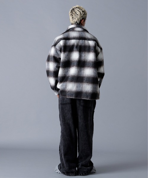 DANKE SCHON（ダンケシェーン）の「DankeSchon/ダンケシェーン/SHAGGY SHIRTS（シャツ/ブラウス・メンズ・ブラウン/グリーン/ベージュ/ネイビー/イエロー/ブラック・F）」の9枚目の写真