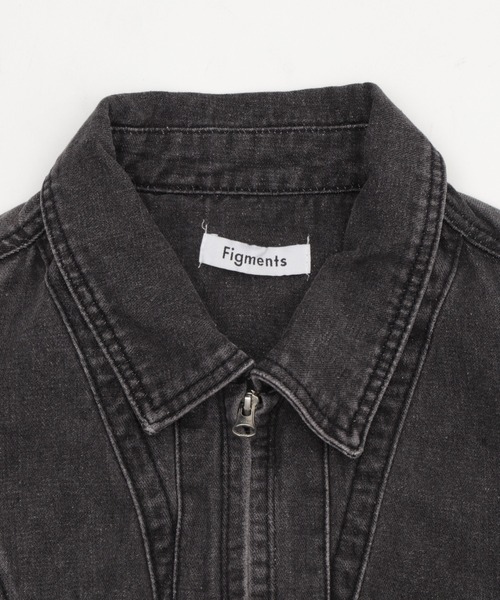 Figments（フィグメンツ）の「80'Sライクデニムボンバーブルゾン（ブルゾン・レディース・ブラック・FREE）」の6枚目の写真