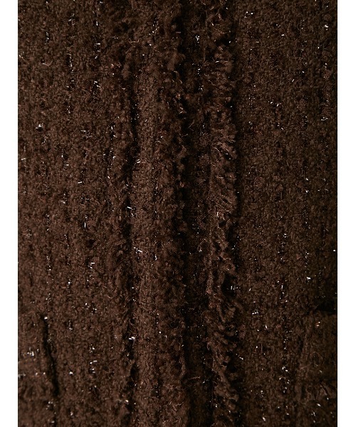 FRAY I.D（フレイアイディー）の「ラメツイードノーカラージレ（その他アウター・レディース・ブラック/アイボリー・1/0）」の10枚目の写真