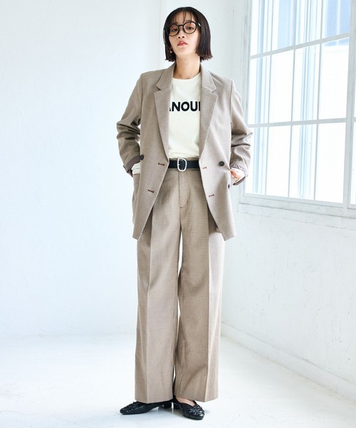 VIS（ビス）の「フォト＆ロゴアソートロングスリーブTシャツ（Tシャツ/カットソー・レディース・ホワイト/ホワイト系その他/キナリ/チャコールグレー・FREE）」の11枚目の写真