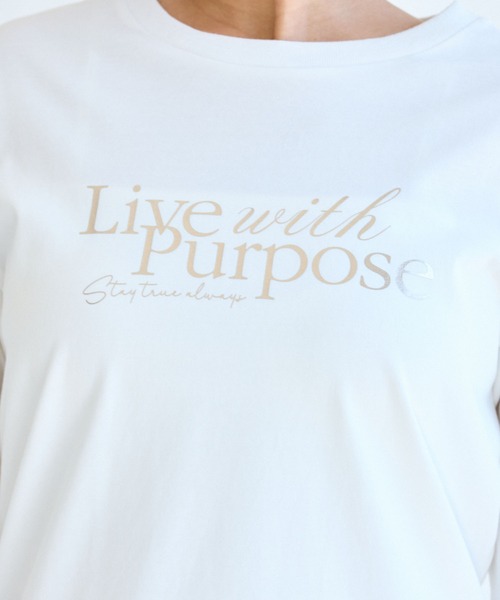 VIS（ビス）の「フォト＆ロゴアソートロングスリーブTシャツ（Tシャツ/カットソー・レディース・ホワイト/ホワイト系その他/キナリ/チャコールグレー・FREE）」の22枚目の写真