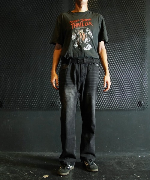 Beno(ビーノ)の「ユーズド加工ストレートデニム(デニムパンツ・メンズ・ブルー/ブラック・MEDIUM/LARGE/X-LARGE)」の5枚目の写真