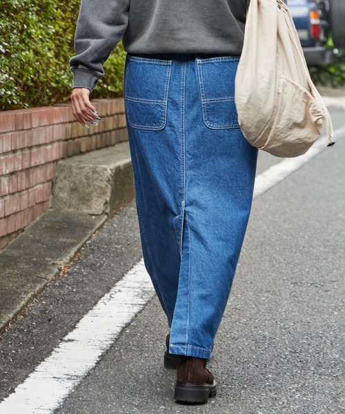 Gramicci（グラミチ）の「Gramicci/グラミチ SUTTER DENIM SKIRT デニムスカート スリット（デニムスカート・レディース・インディゴブルー/ブルー・M/L/S）」の15枚目の写真