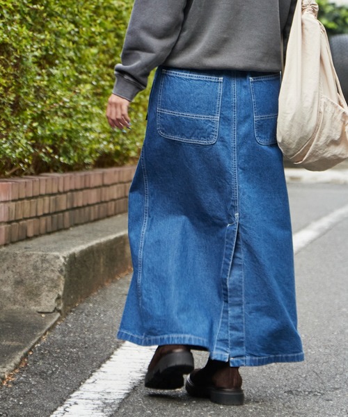 Gramicci（グラミチ）の「Gramicci/グラミチ SUTTER DENIM SKIRT デニムスカート スリット（デニムスカート・レディース・インディゴブルー/ブルー・M/L/S）」の21枚目の写真