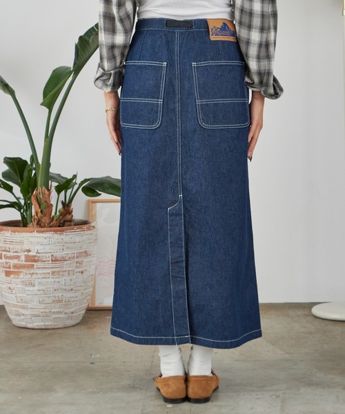 Gramicci（グラミチ）の「Gramicci/グラミチ SUTTER DENIM SKIRT デニムスカート スリット（デニムスカート・レディース・インディゴブルー/ブルー・M/L/S）」の16枚目の写真