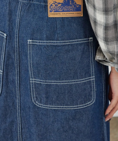 Gramicci（グラミチ）の「Gramicci/グラミチ SUTTER DENIM SKIRT デニムスカート スリット（デニムスカート・レディース・インディゴブルー/ブルー・M/L/S）」の19枚目の写真