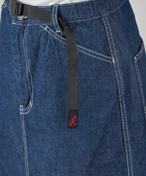 Gramicci（グラミチ）の「Gramicci/グラミチ SUTTER DENIM SKIRT デニムスカート スリット（デニムスカート・レディース・インディゴブルー/ブルー・M/L/S）」の7枚目の写真