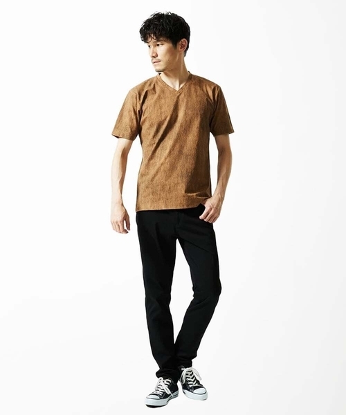 MK MICHEL KLEIN HOMME （エムケーミッシェルクランオム）の「【残りわずか/在庫限り】ジャガードカットソー半袖（Tシャツ/カットソー・メンズ・サンドベージュ/ホワイト・48/46/51）」の20枚目の写真