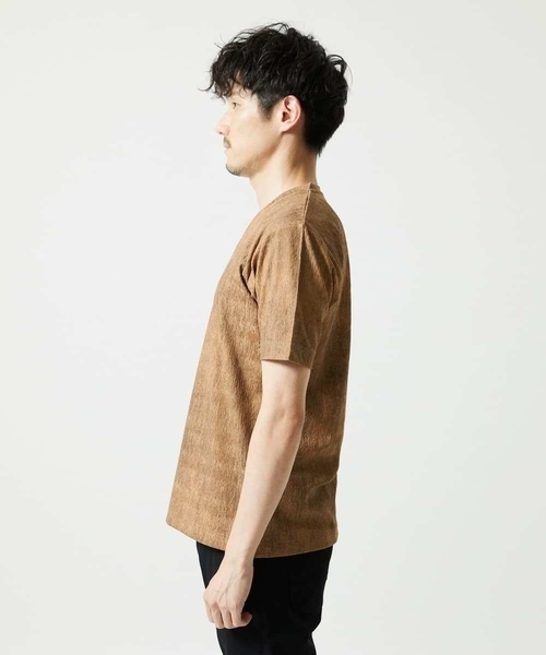 MK MICHEL KLEIN HOMME （エムケーミッシェルクランオム）の「【残りわずか/在庫限り】ジャガードカットソー半袖（Tシャツ/カットソー・メンズ・サンドベージュ/ホワイト・48/46/51）」の18枚目の写真