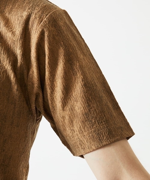 MK MICHEL KLEIN HOMME （エムケーミッシェルクランオム）の「【残りわずか/在庫限り】ジャガードカットソー半袖（Tシャツ/カットソー・メンズ・サンドベージュ/ホワイト・48/46/51）」の15枚目の写真