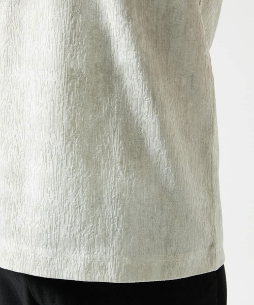 MK MICHEL KLEIN HOMME （エムケーミッシェルクランオム）の「【残りわずか/在庫限り】ジャガードカットソー半袖（Tシャツ/カットソー・メンズ・サンドベージュ/ホワイト・48/46/51）」の4枚目の写真