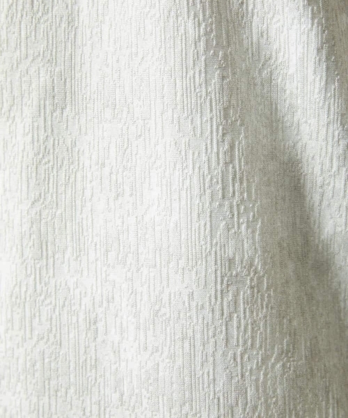 MK MICHEL KLEIN HOMME （エムケーミッシェルクランオム）の「【残りわずか/在庫限り】ジャガードカットソー半袖（Tシャツ/カットソー・メンズ・サンドベージュ/ホワイト・48/46/51）」の3枚目の写真