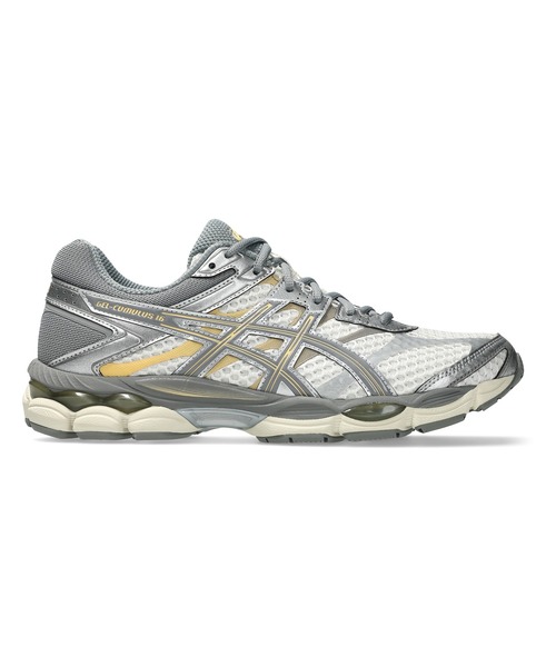 ASICS(アシックス)の「GEL-CUMULUS 16 / ゲルキュムラス 16(スニーカー・レディース・ホワイト×グレー・23/24/25/26/27/28/23.5/29/28.5/25.5/26.5/27.5/24.5)」の3枚目の写真