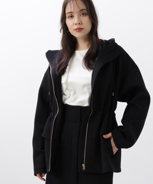 ◇ウエストフレアダンボールフーディー（ブルゾン）｜PINKY&DIANNE