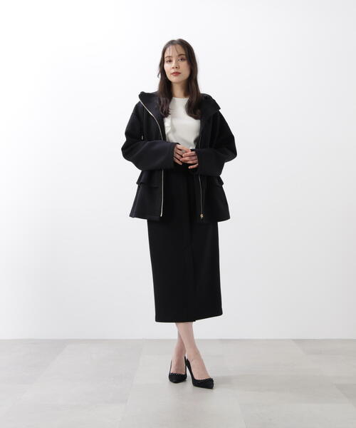 ◇ウエストフレアダンボールフーディー（ブルゾン）｜PINKY&DIANNE