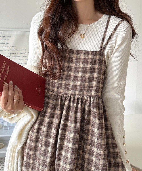 セール】春のおでかけにちょうどいい♪チェック柄ダブルストラップ