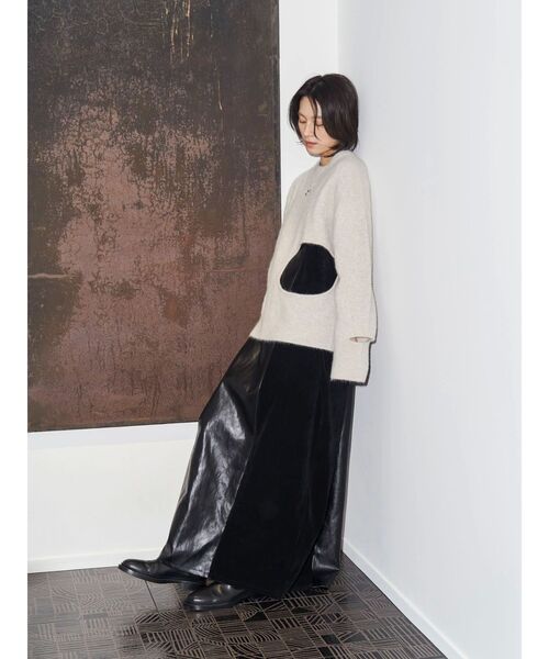 Htage（テージ）の「【Htage】ボリュームキャミドッキングワンピース（ワンピース・レディース・ブラック/ボルドー・FREE）」の6枚目の写真