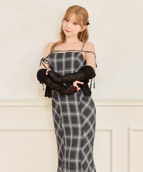 【紐取り外し可能】マーメイドキャミワンピース 紐取り外し可能】マーメイドキャミワンピース（ワンピース