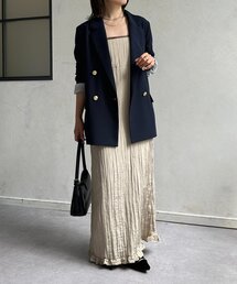 ワッシャーナローキャミワンピース