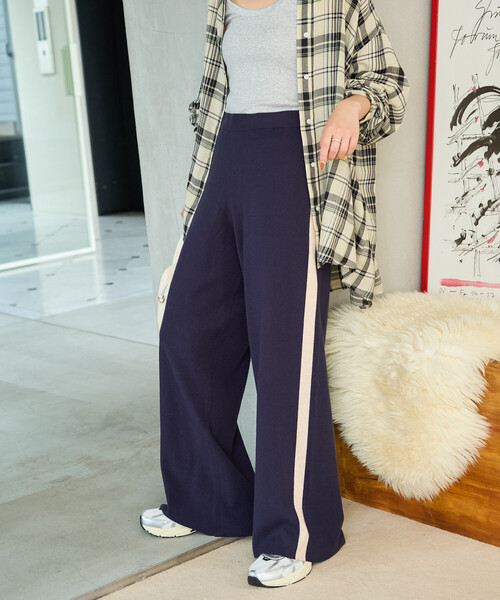 パンツ SCSS S＆SONS (エスアンドサンズ) ストレッチ 無地 ツータック