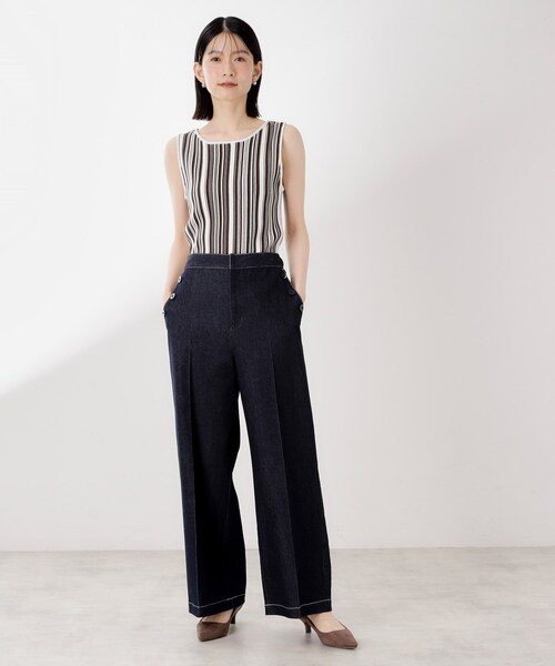 THE SHOP TK (ザ ショップ ティーケー )の「【前後2WAY】ストライプ柄ニットタンクトップ(ニット/セーター・レディース・アイボリー系2/ベージュ系その他6/ブルー系2・13/12)」の14枚目の写真