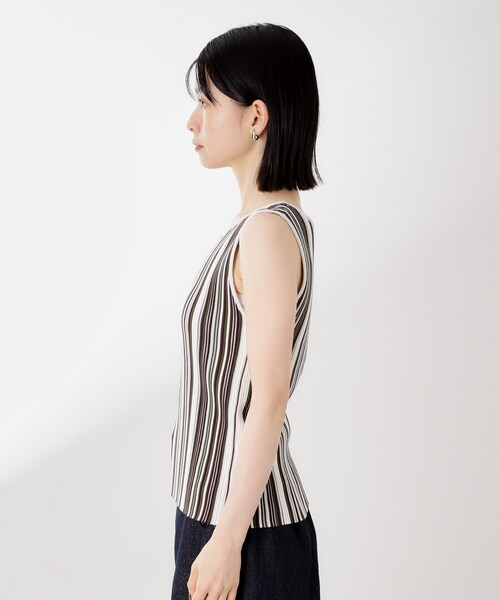 THE SHOP TK (ザ ショップ ティーケー )の「【前後2WAY】ストライプ柄ニットタンクトップ(ニット/セーター・レディース・アイボリー系2/ベージュ系その他6/ブルー系2・13/12)」の17枚目の写真