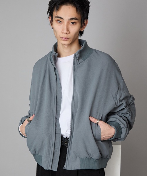 セール】MA-1 Style Short-Length Zip-Up Blouson/MA-1型 ショート丈