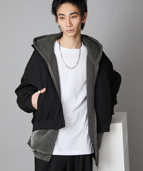 セール】MA-1 Style Short-Length Zip-Up Blouson/MA-1型 ショート丈