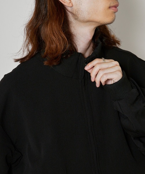 Theater code(シアターコード)の「MA-1 Style Short-Length Zip-Up Blouson/MA-1型 ショート丈ジップアップブルゾン 秋 秋服メンズ 2026年秋冬 冬服(ブルゾン・メンズ・ブラック/グレー・L/M)」の5枚目の写真