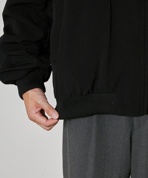 Theater code(シアターコード)の「MA-1 Style Short-Length Zip-Up Blouson/MA-1型 ショート丈ジップアップブルゾン 秋 秋服メンズ 2026年秋冬 冬服(ブルゾン・メンズ・ブラック/グレー・L/M)」の7枚目の写真
