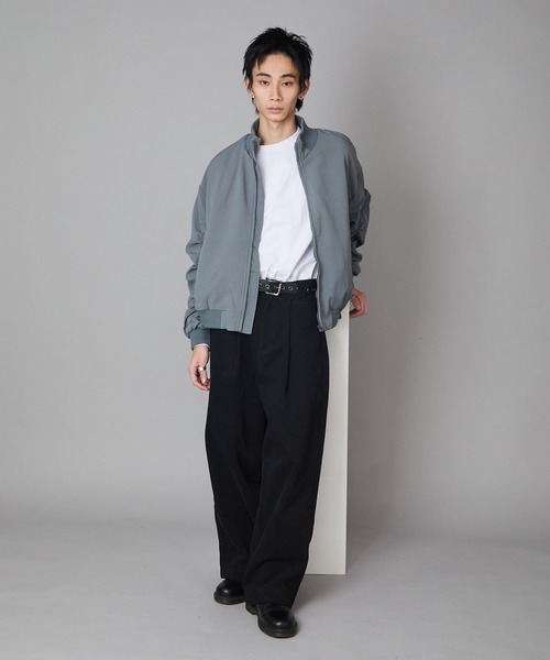 Theater code(シアターコード)の「MA-1 Style Short-Length Zip-Up Blouson/MA-1型 ショート丈ジップアップブルゾン 秋 秋服メンズ 2026年秋冬 冬服(ブルゾン・メンズ・ブラック/グレー・L/M)」の22枚目の写真