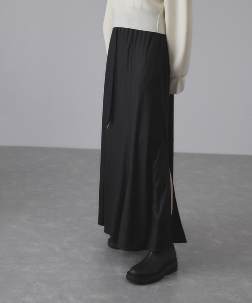 ADAM ET ROPE'（アダムエロペ）の「エンボスギャザースカート（スカート・レディース・ブラック/ブラウン系その他/キナリ・38/36）」の16枚目の写真