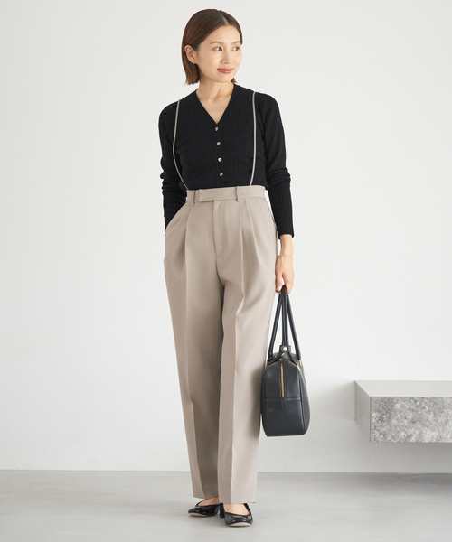 セール】《追加》イタリア ヤーン RIB Vネックカーディガン