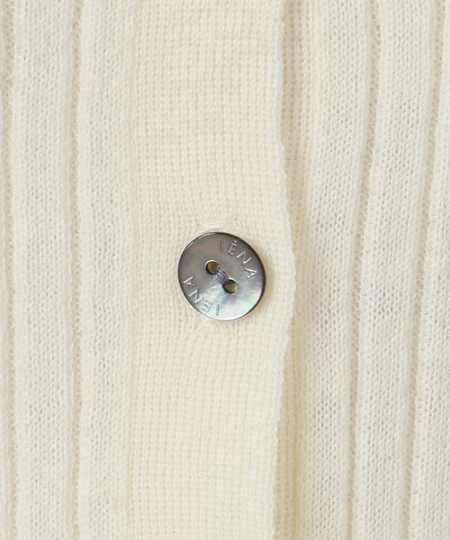 IENA（イエナ）の「《追加》イタリア ヤーン RIB Vネックカーディガン（カーディガン/ボレロ・レディース・ブルー系その他/ブラック/アイボリー/グレー・FREE）」の12枚目の写真